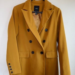 Long Mustard Yellow Coat